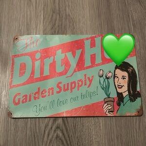 Retro Dirty H Garden Metal Tin Signs - Vintage Wall Decor sign 12 x 8 inches